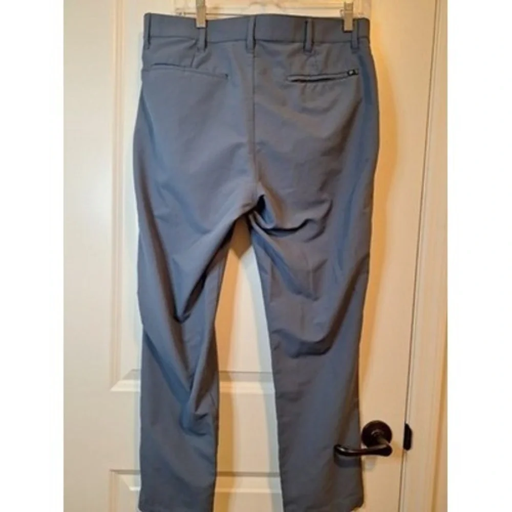Banana Republic Mens Slate‎ Blue Performance Dress Pants 34x30 Slim Fit Work